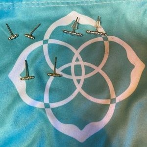 Kendra Scott Gold, Silver, Rose Gold bar earrings